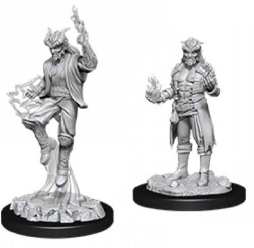 WZK90058S Dungeons And Dragons Nolzur's Marvelous Unpainted Minis: Tiefling Male Sorcerer 2 published by WizKids Games