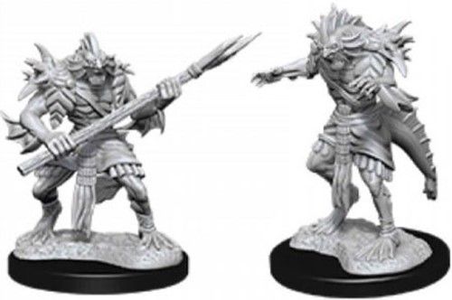 WZK90073S Dungeons And Dragons Nolzur's Marvelous Unpainted Minis: Sahuagin published by WizKids Games
