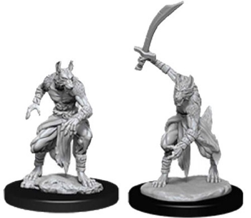 WZK90075S Dungeons And Dragons Nolzur's Marvelous Unpainted Minis: Jackalwere published by WizKids Games
