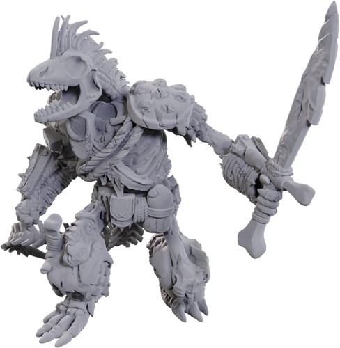 WZK90117 Dungeons And Dragons Nolzur's Marvelous Unpainted Minis: Lizardfolk Skeleton published by WizKids Games