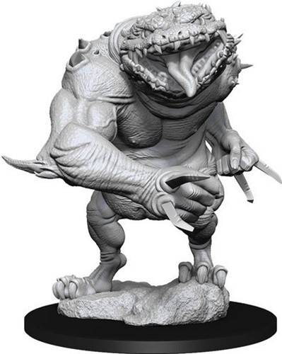 WZK90212S Dungeons And Dragons Nolzur's Marvelous Unpainted Minis: Blue Slaad published by WizKids Games