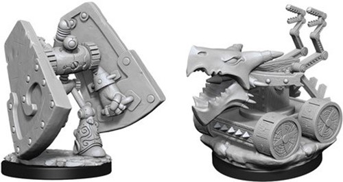 WZK90314S Dungeons And Dragons Nolzur's Marvelous Unpainted Minis: Stone Defender And Oaken Bolter published by WizKids Games