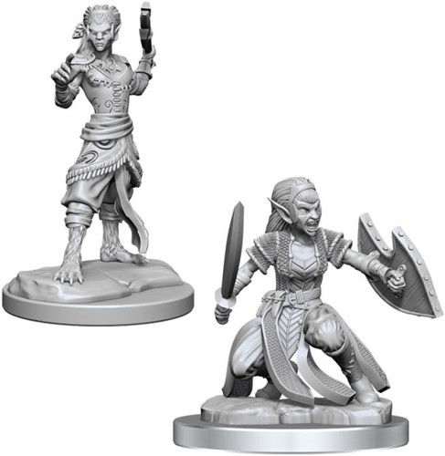WZK90407S Dungeons And Dragons Nolzur's Marvelous Unpainted Minis: Shifter Fighter published by WizKids Games