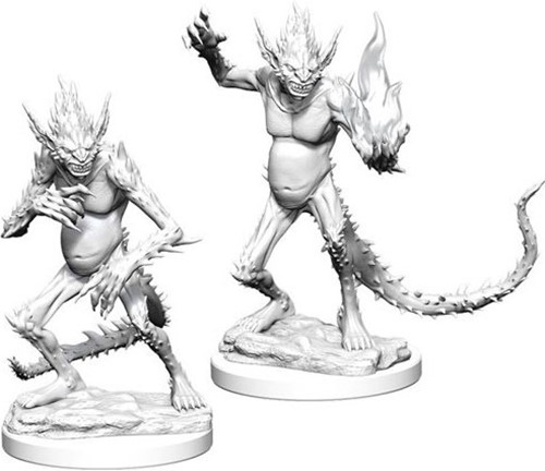 WZK90416S Dungeons And Dragons Nolzur's Marvelous Unpainted Minis: Barbed Devils published by WizKids Games