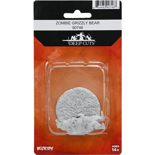 WZK90746 WizKids Deep Cuts Unpainted Miniatures: Zombie Grizzly Bear published by WizKids Games
