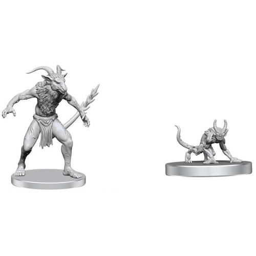 WZK90853 Dungeons And Dragons Nolzur's Marvelous Unpainted Minis: Bulezau And Quasit published by WizKids Games