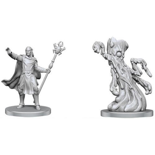 WZK90858 Dungeons And Dragons Nolzur's Marvelous Unpainted Minis: Drow Mage And Yochlol published by WizKids Games