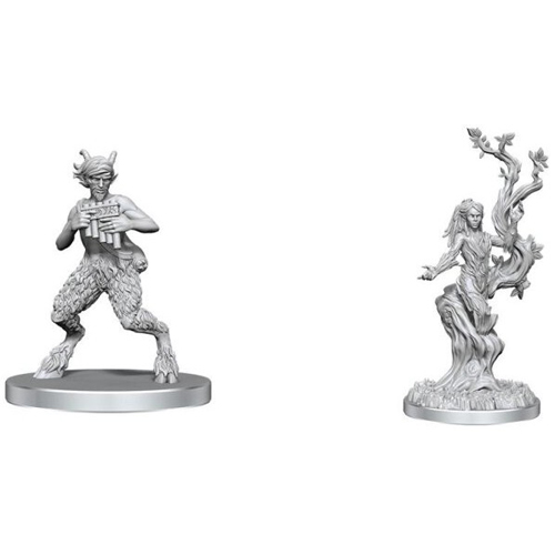 WZK90859 Dungeons And Dragons Nolzur's Marvelous Unpainted Minis: Satyr And Dryad published by WizKids Games