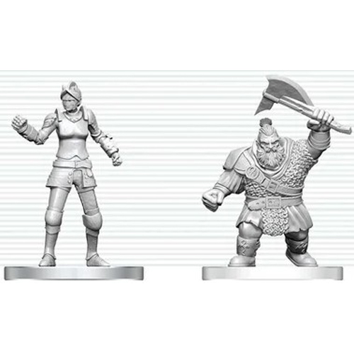WZK90891 Dungeons And Dragons Nolzur's Marvelous Unpainted Minis: Cultist Of Bane And Dwarf Zhentilar Soldier published by WizKids Games