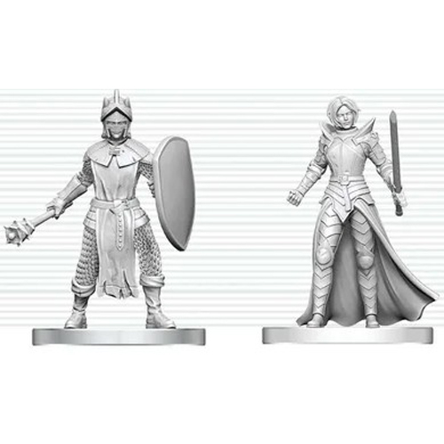 WZK90892 Dungeons And Dragons Nolzur's Marvelous Unpainted Minis: Gauntlet And Zhentilar Paladin Of Bane published by WizKids Games