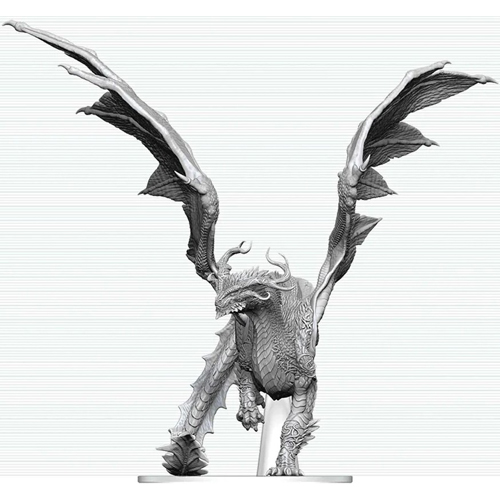 2!WZK90907 Dungeons And Dragons Nolzur's Marvelous Unpainted Minis: Adult Spirit Dragon published by WizKids Games