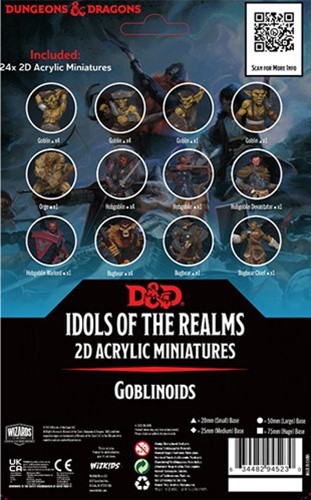 WZK94523 Dungeons And Dragons: Essentials 2D Miniatures: Goblinoids published by WizKids Games