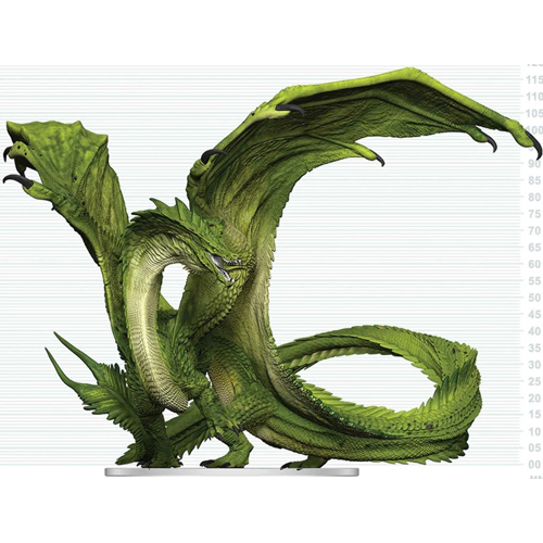 2!WZK96399 Dungeons And Dragons: Icons Of The Realms: Adult Green Dragon Deceiver published by WizKids Games