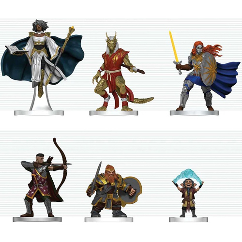 WZK96402 Dungeons And Dragons: Icons Of The Realms: Player's Handbook - Swords And Staves Starter Set published by WizKids Games