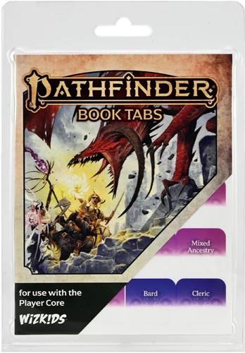 3!WZK97569 Pathfinder RPG: Player Core Book Tabs published by WizKids Games