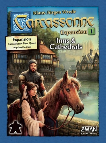 ZMG78101 Carcassonne Board Game Expansion: Inns And Cathedrals published by Z-Man Games