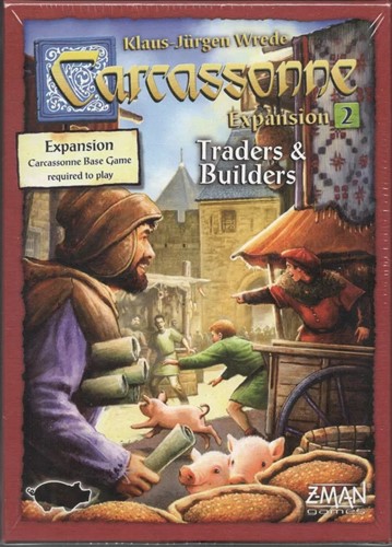 ZMG78102 Carcassonne Board Game Expansion: Traders And Builders published by Z-Man Games