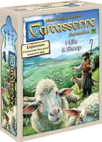 ZMG7819 Carcassonne Board Game Expansion: Hills And Sheep published by Z-Man Games