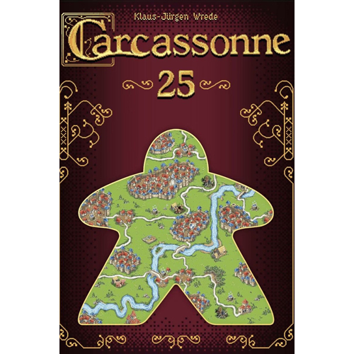 ZMGCARCASSONNE25 Carcassonne Board Game: Pixel Art 25th Anniversary Edition published by Z-Man Games